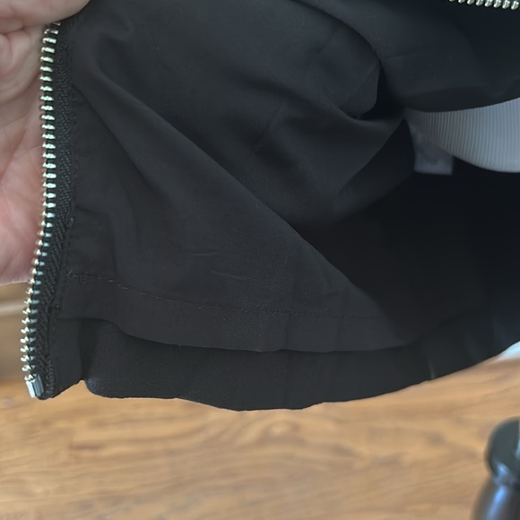 Milly Black Leather Dress LBD Designer Wool USA Size 2  Date Night Lamb Stretch - Picture 10 of 12